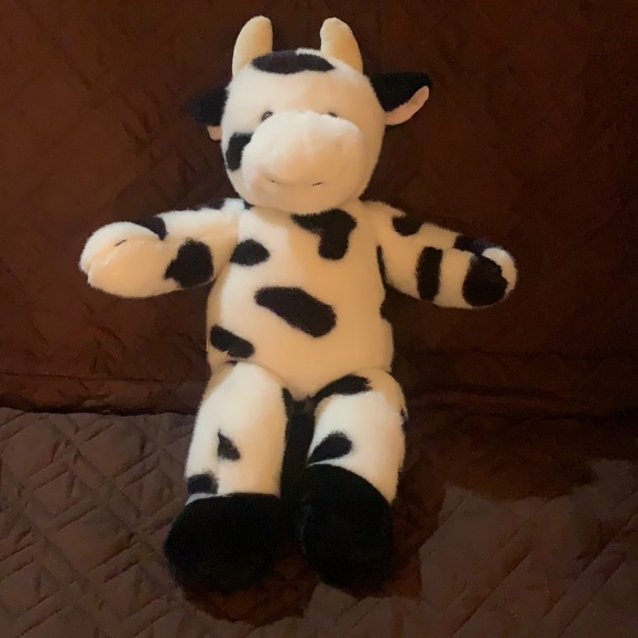 BuildABear Toys Build A Bear Retired Holstein Cow Black